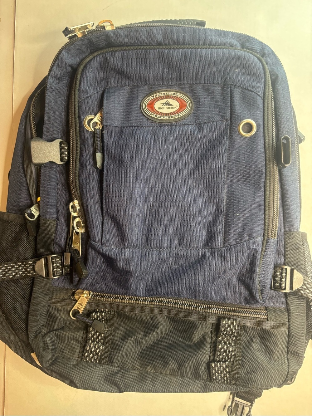 Vintage 90s High Sierra Rugged Backpack - Blue Gorpcore Retro